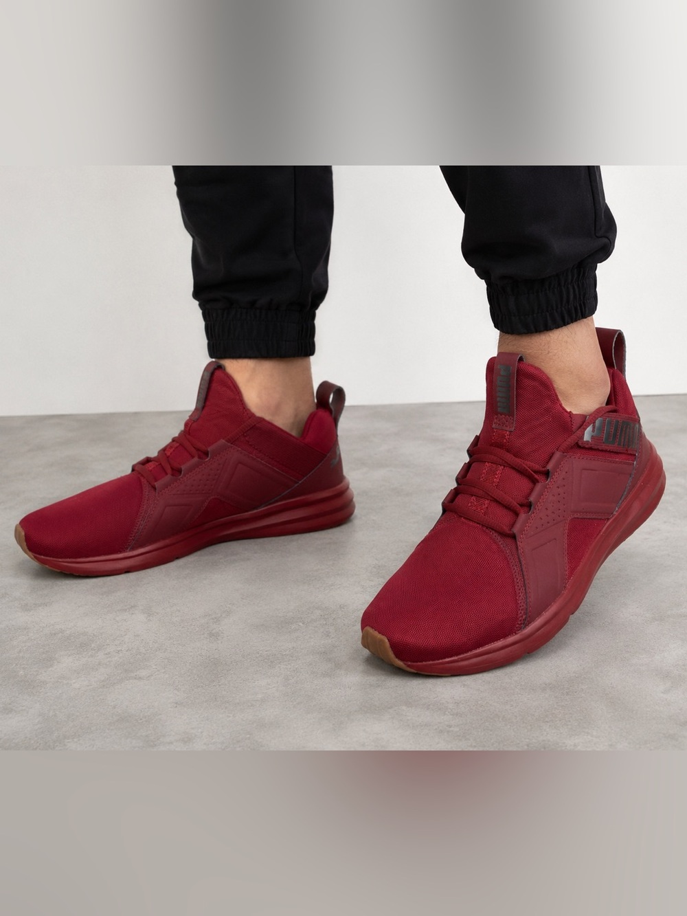 Puma Enzo Beta Red Burgundy Athletic Sneakers Men’s Size 10.5
